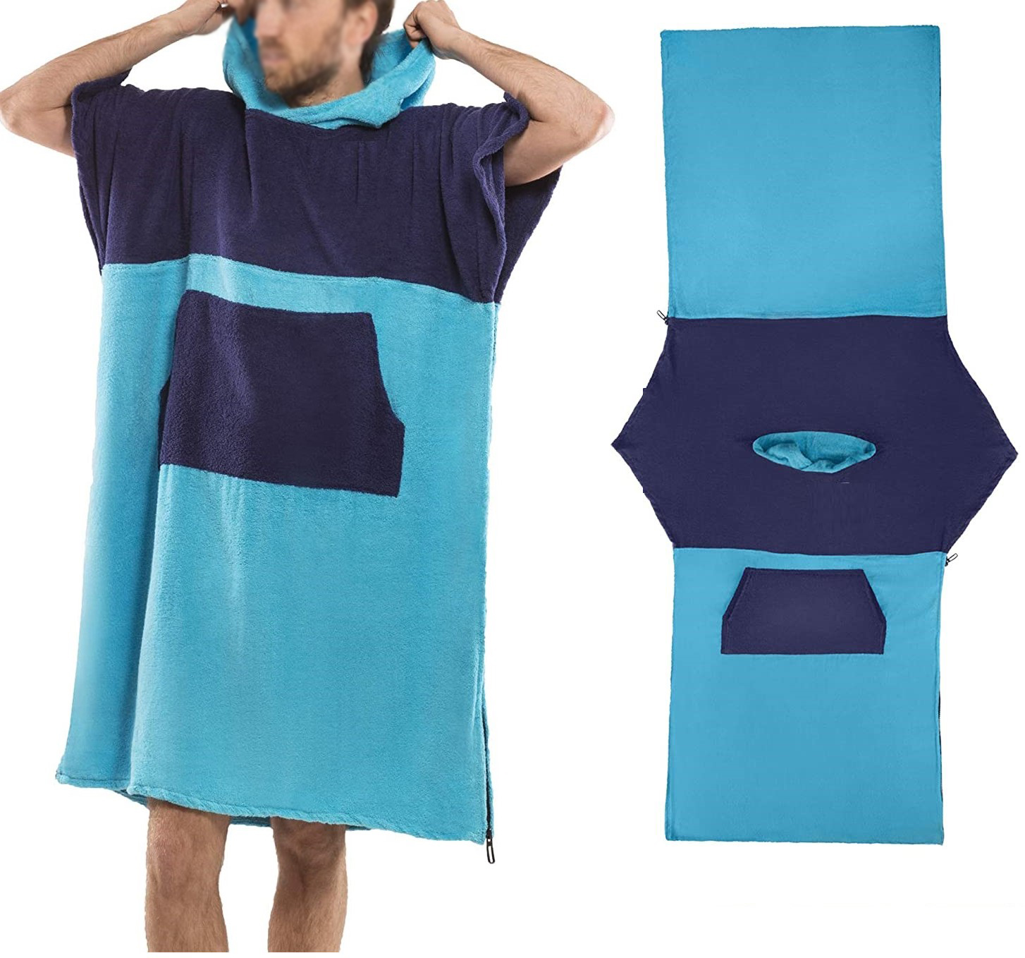 Slab- Poncho de toalla para la playa M/L 